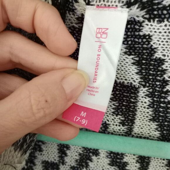 NOBO No Boundaries Southwestern Knit Long Shrug Open Cardigan Sweater Jrs Med - Picture 5 of 5